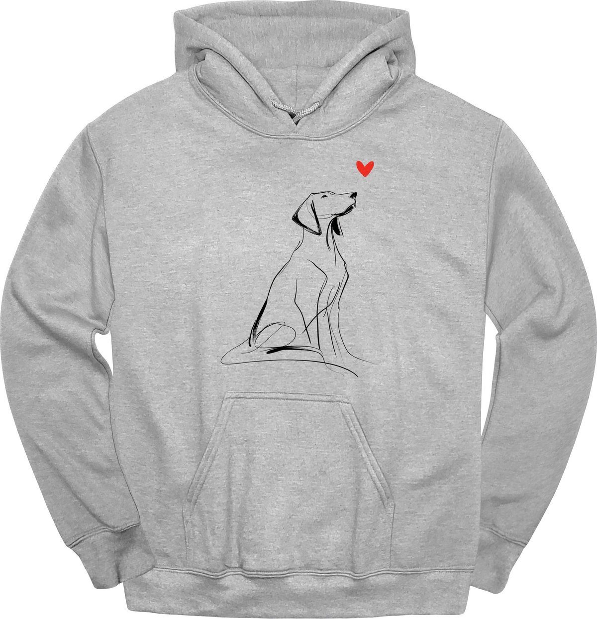 Vizsla Sketch Dog Hoodie Gift For Dog Lover