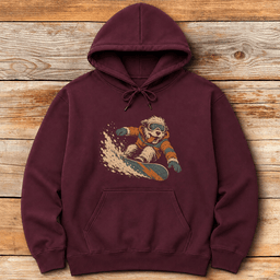 Canine Snowboarder Hoodie Gift For Snowboarder