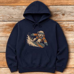Canine Snowboarder Hoodie Gift For Snowboarder