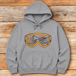 Cabin Range Hoodie Gift For Skier