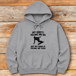 Body Mind Snowboard Hoodie Gift For Snowboarder