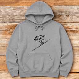 Full Tuck Hoodie Gift For Skier