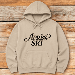 Apre S Ski Calligraphy Hoodie Gift For Skier