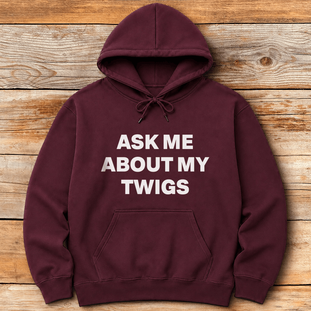 Ask Me About Twigs Hoodie Gift For Skier