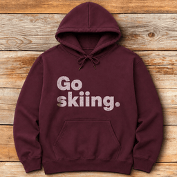 Go Sking Period Hoodie Gift For Skier