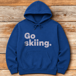 Go Sking Period Hoodie Gift For Skier