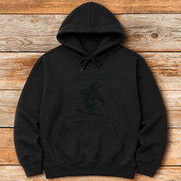 Giddy Up Hoodie Gift For Skier