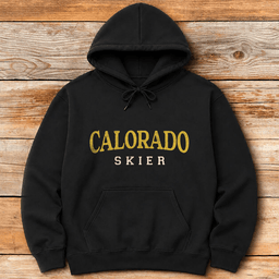 Calorado Skier Hoodie Gift For Skier