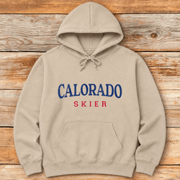 Calorado Skier Hoodie Gift For Skier