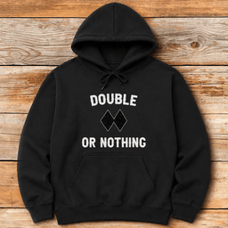 Double Or Nothing Hoodie Gift For Skier