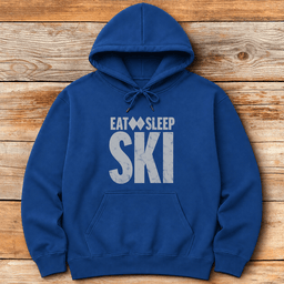 Eat Sleep Ski Hoodie Gift For Skier