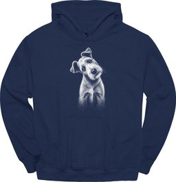 Wire Haired Fox Terrier Tilted Dog Hoodie Gift For Dog Lover
