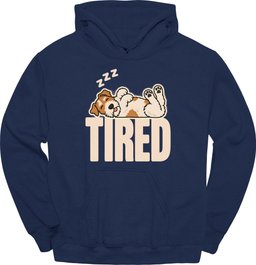 Wire Haired Fox Terrier Tired Dog Hoodie Gift For Dog Lover