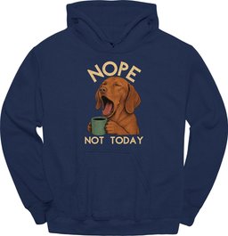 Vizsla Not Today Hoodie Gift For Dog Lover
