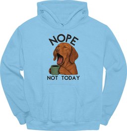 Vizsla Not Today Hoodie Gift For Dog Lover