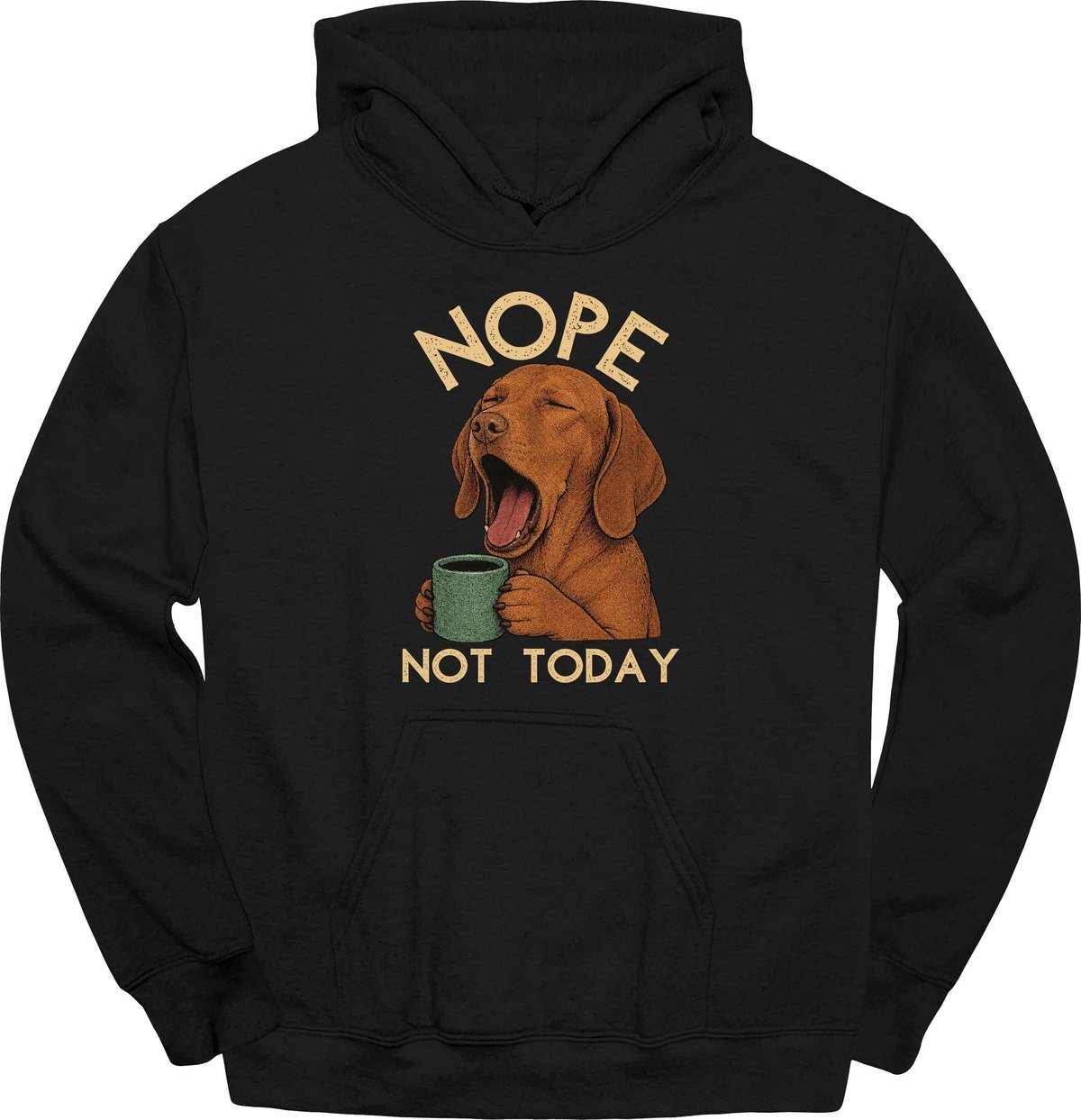Vizsla Not Today Hoodie Gift For Dog Lover