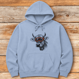 Cow Shreds Hoodie Gift For Skier