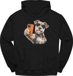 Welsh Terrier Selfie Dog Hoodie Gift For Dog Lover