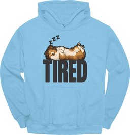 Shetland Sheepdog Tired Dog Hoodie Gift For Dog Lover