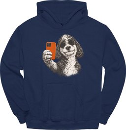 Sheepadoodle Selfie Dog Hoodie Gift For Dog Lover