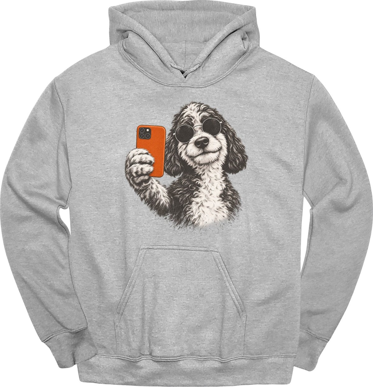 Sheepadoodle Selfie Dog Hoodie Gift For Dog Lover