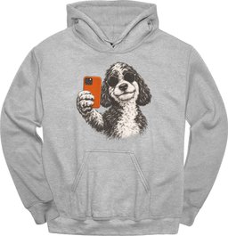 Sheepadoodle Selfie Dog Hoodie Gift For Dog Lover