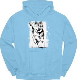 Shiba Inu Running Dog Hoodie Gift For Dog Lover