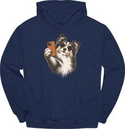 Shetland Sheepdog Selfie Dog Hoodie Gift For Dog Lover