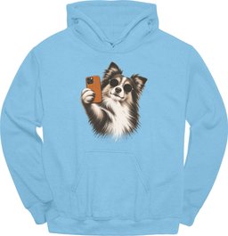 Shetland Sheepdog Selfie Dog Hoodie Gift For Dog Lover