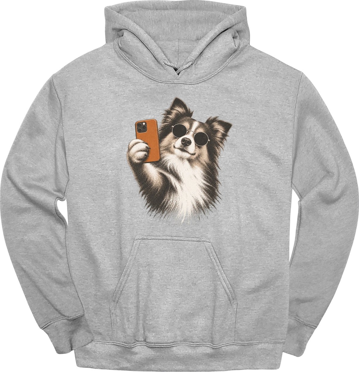 Shetland Sheepdog Selfie Dog Hoodie Gift For Dog Lover