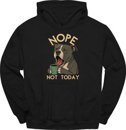 Staffordshire Pit Bull Not Today Hoodie Gift For Dog Lover
