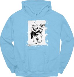 Shih Tzu Running Dog Hoodie Gift For Dog Lover