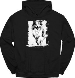 Shetland Sheepdog Running Dog Hoodie Gift For Dog Lover