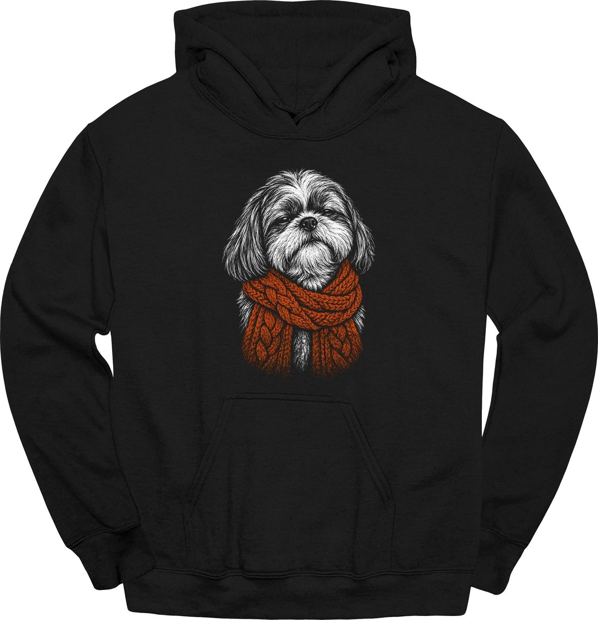 Shih Tzu Winter Dog Hoodie Gift For Dog Lover