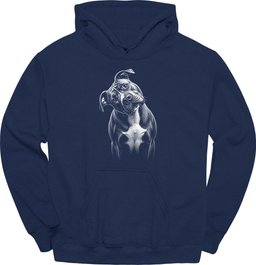 Staffordshire Pit Bull Tilted Dog Hoodie Gift For Dog Lover