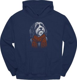 Tibetan Terrier Winter Dog Hoodie Gift For Dog Lover