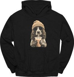 Sprocker Hipster Dog Hoodie Gift For Dog Lover