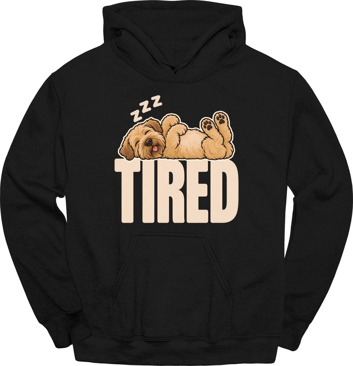 Soft Coated Wheaten Tired Dog Hoodie Gift For Dog Lover