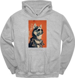 Siberian Husky Punk Dog Hoodie Gift For Dog Lover