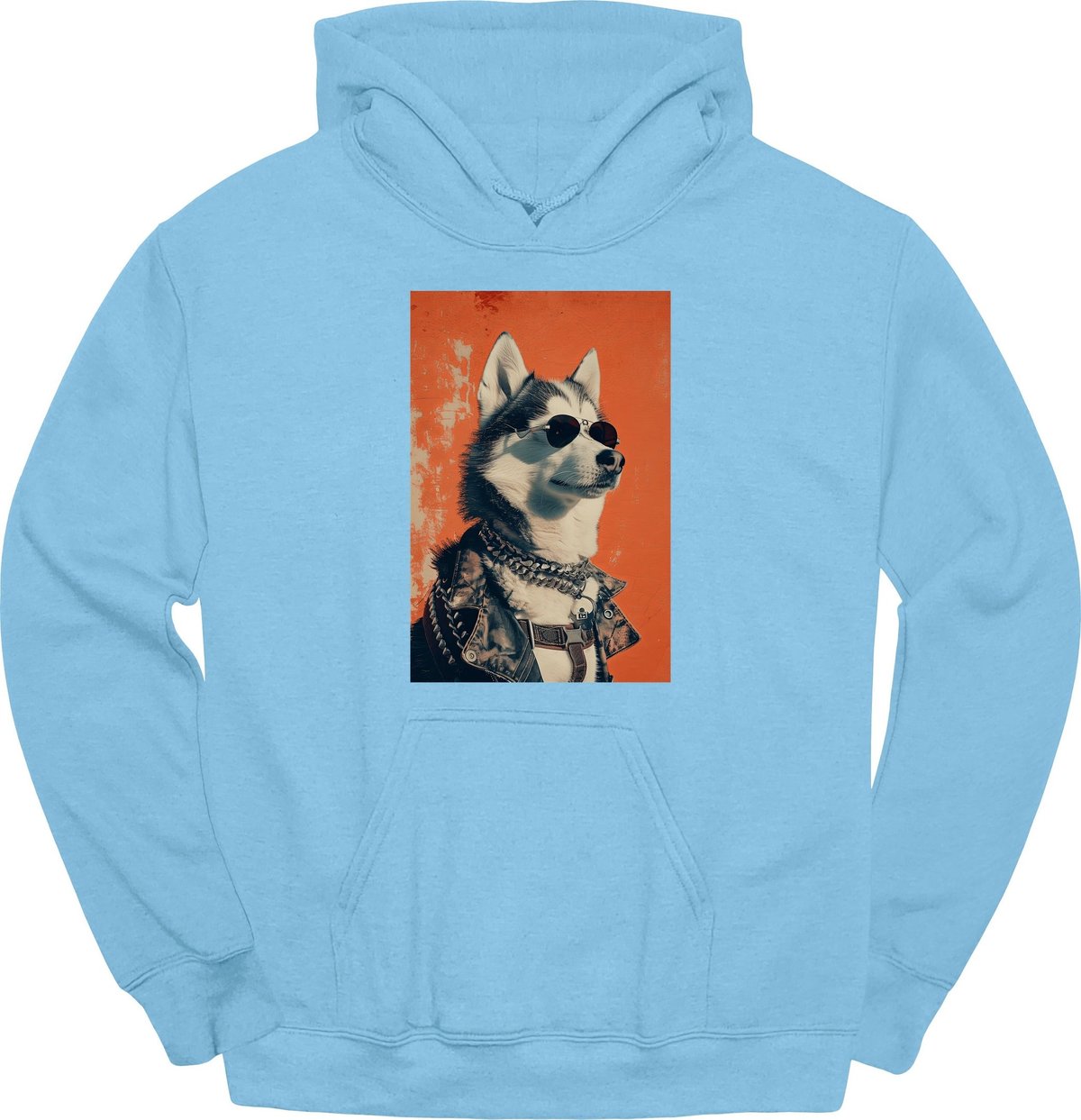 Siberian Husky Punk Dog Hoodie Gift For Dog Lover