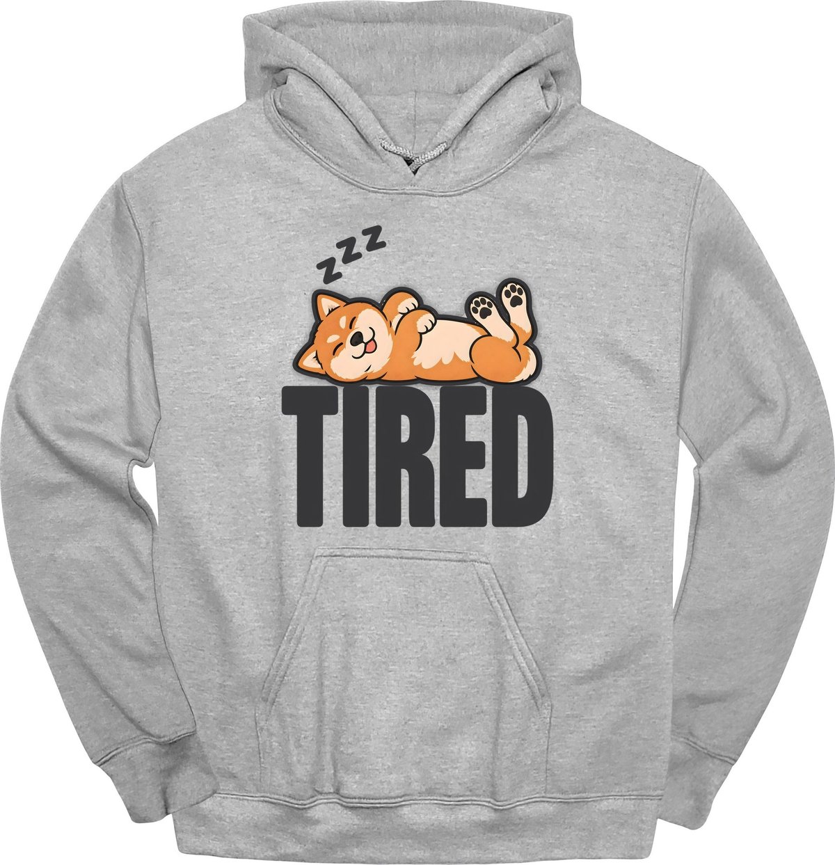 Shiba Inu Tired Dog Hoodie Gift For Dog Lover