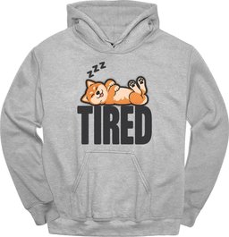 Shiba Inu Tired Dog Hoodie Gift For Dog Lover
