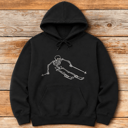 Die Skiing Hoodie Gift For Skier