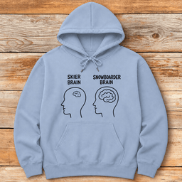 Big Brain Snowboarder Hoodie Gift For Snowboarder