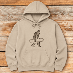 Board Yeti Hoodie Gift For Skier