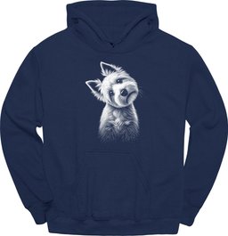 West Highland White Terrier Tilted Dog Hoodie Gift For Dog Lover