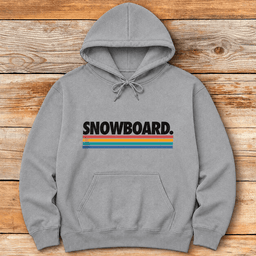 Calssic Snowboard Line Hoodie Gift For Snowboarder