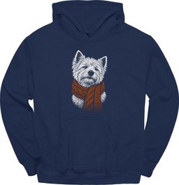West Highland White Terrier Winter Dog Hoodie Gift For Dog Lover