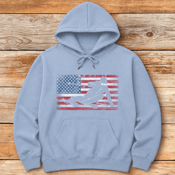 American Carve Hoodie Gift For Skier
