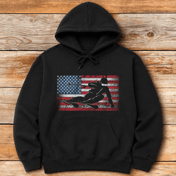 American Carve Hoodie Gift For Skier